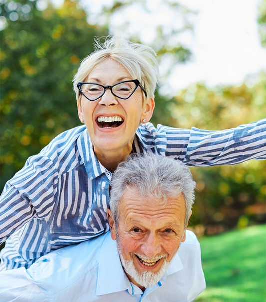 Joyful Stamina for Men Energy for Elderly Men: An Active Senior Couple Enjoying the Outdoors. Pictures of a Senior Pair Sharing Quality Time Together.